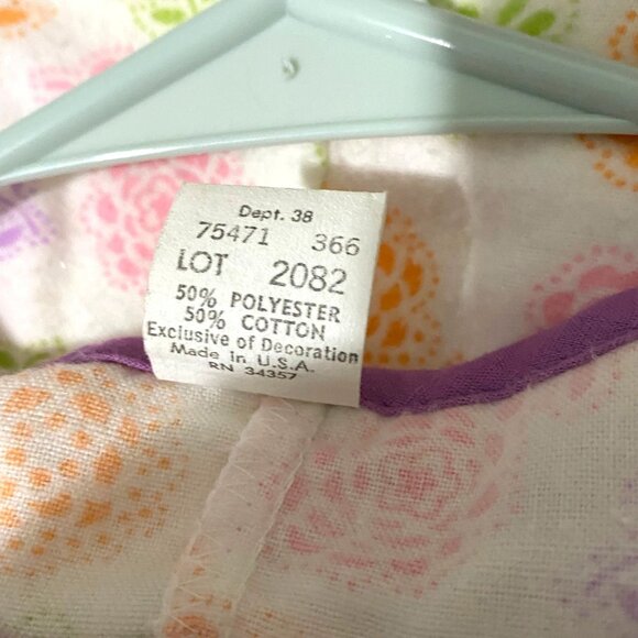 Sears Long Flannel NIghtgown 36M White - Picture 5 of 6